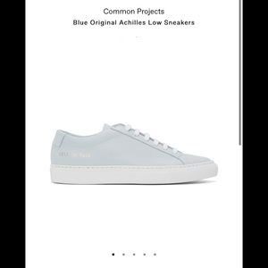Common Projects Blue Original Achilles Low Top 35